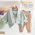 Handsome Tang Style Long Sleeved Three Piece Casual Pants Set
